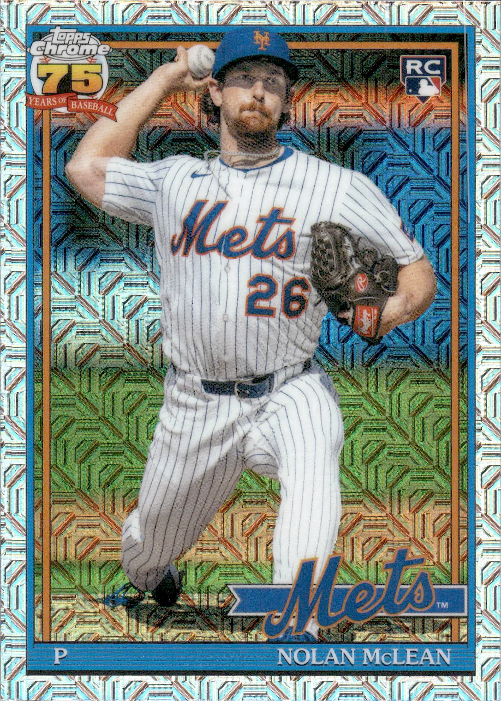 Nolan McLean #91C2-26 Mojo Refractor Rookie Card 2026 Topps Series 2 Baseball baseball rookie card - Front