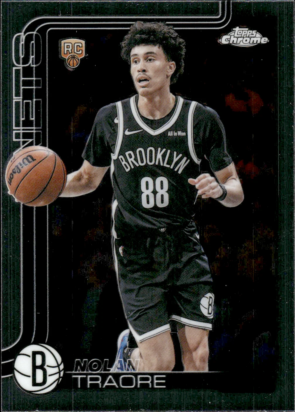 Nolan Traore #169 Rookie Card 2025 Topps Chrome Update Basketball basketball rookie card - Front