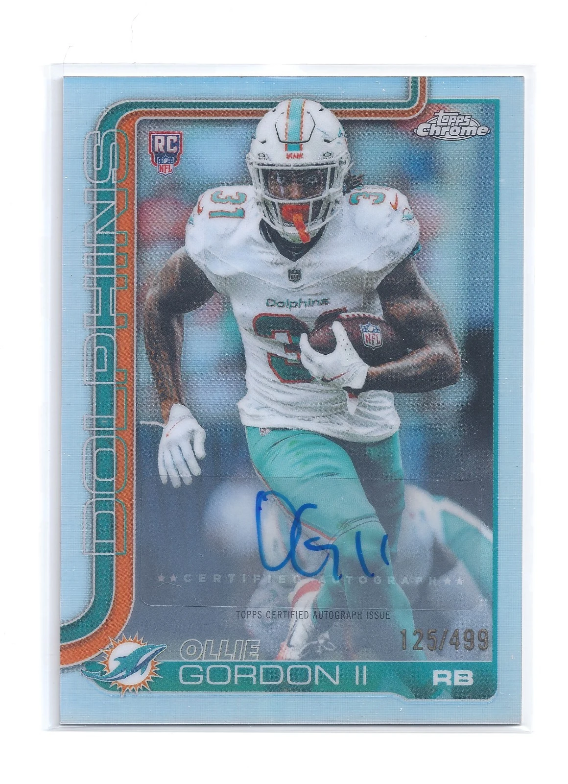 Ollie Gordon II 2025 Topps Chrome Football card