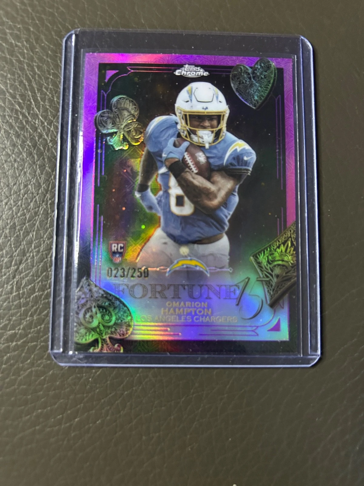 Omarion Hampton 2025 Topps Chrome Football card