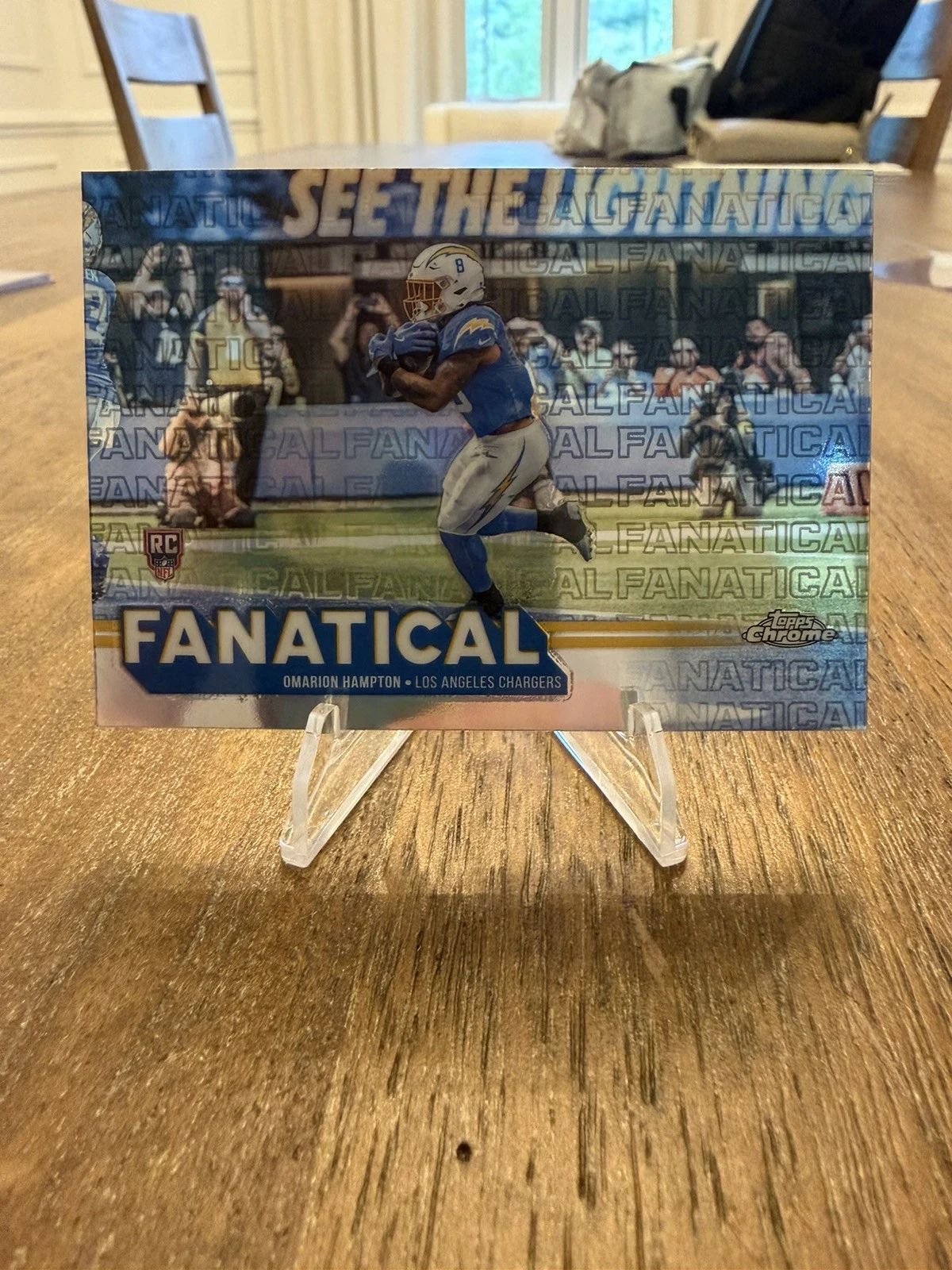 Omarion Hampton 2025 Topps Chrome Football card
