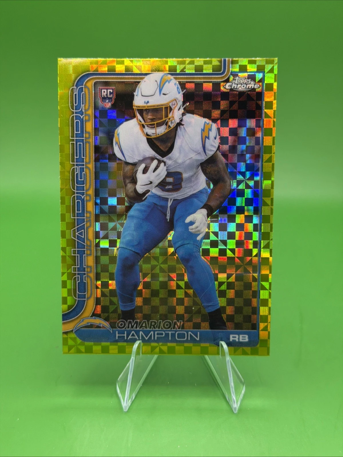 Omarion Hampton 2025 Topps Chrome Football card