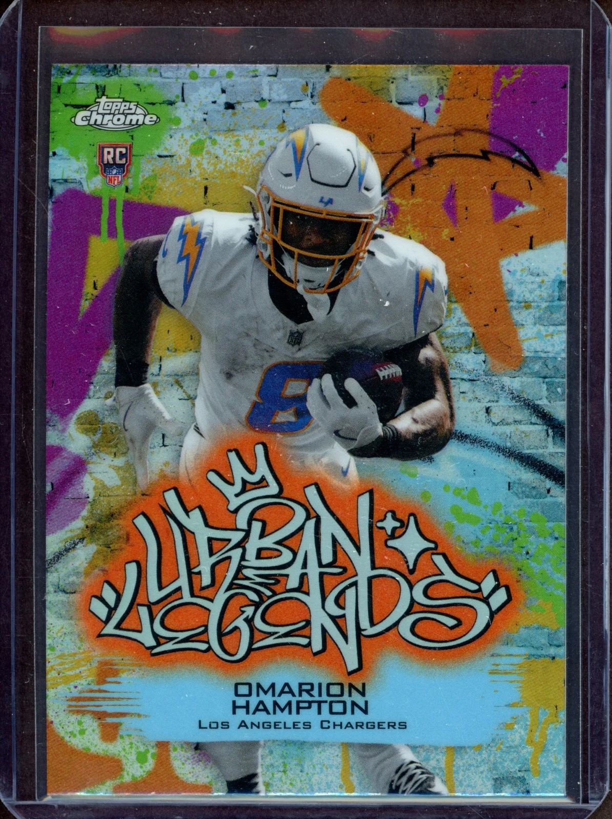 Omarion Hampton 2025 Topps Chrome Football card