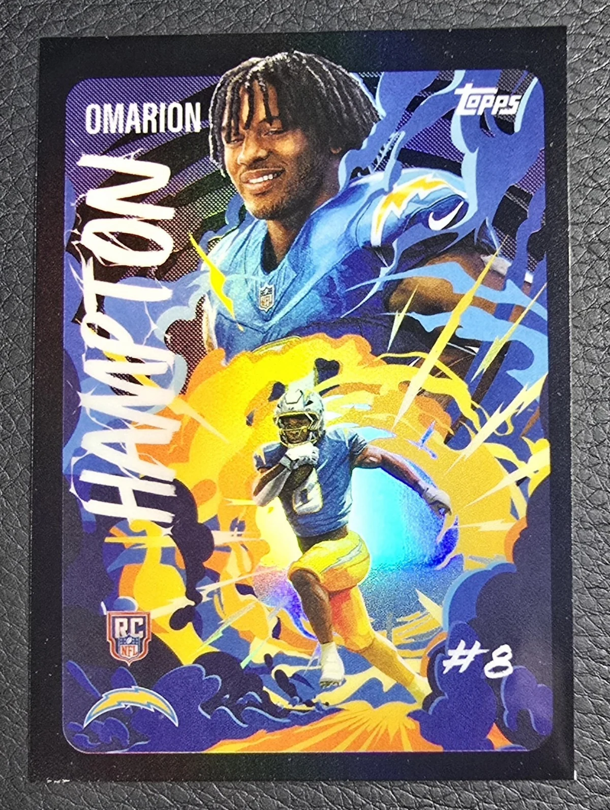 Omarion Hampton 2025 Topps Chrome Football card
