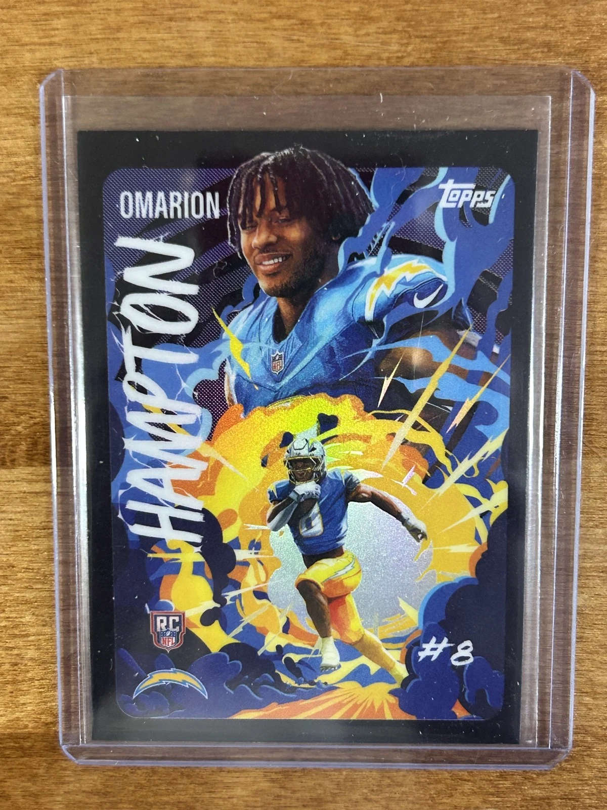 Omarion Hampton 2025 Topps Chrome Football card