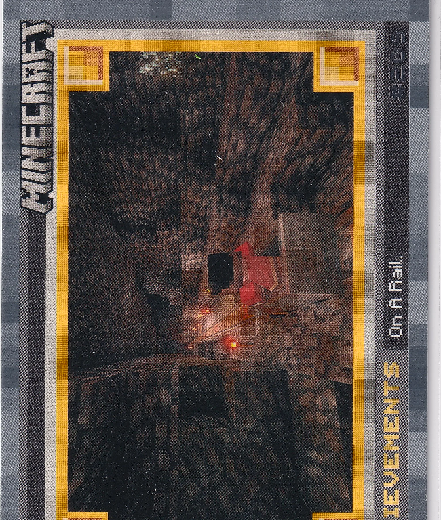 On A Rail 2024 Minecraft #209 Stone trading card - Front