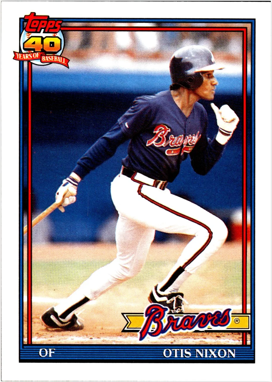 Otis Nixon 1991 Topps Traded #84T baseball card - Front
