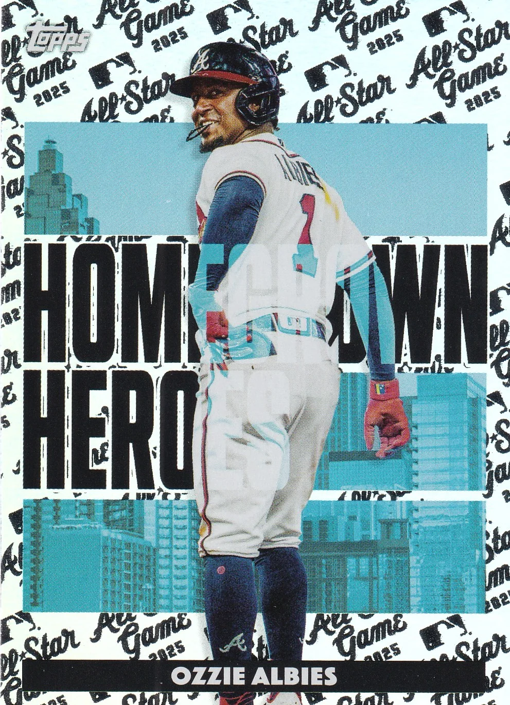 Ozzie Albies 2025 Topps All Star Game #HH-8 Homegrown Heroes baseball card - Front
