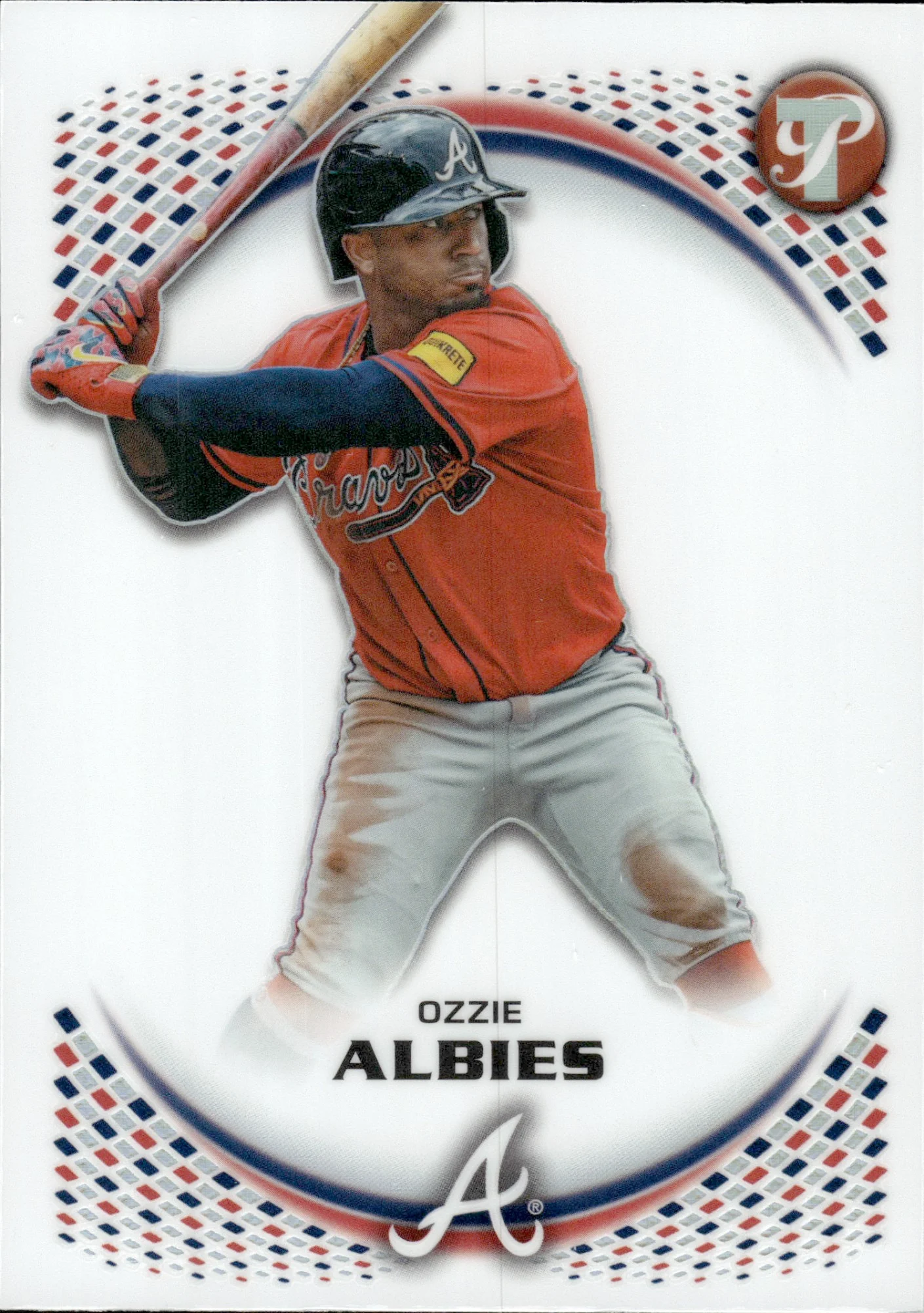 Ozzie Albies #139 Refractor 2026 Topps Pristine Baseball baseball card - Front