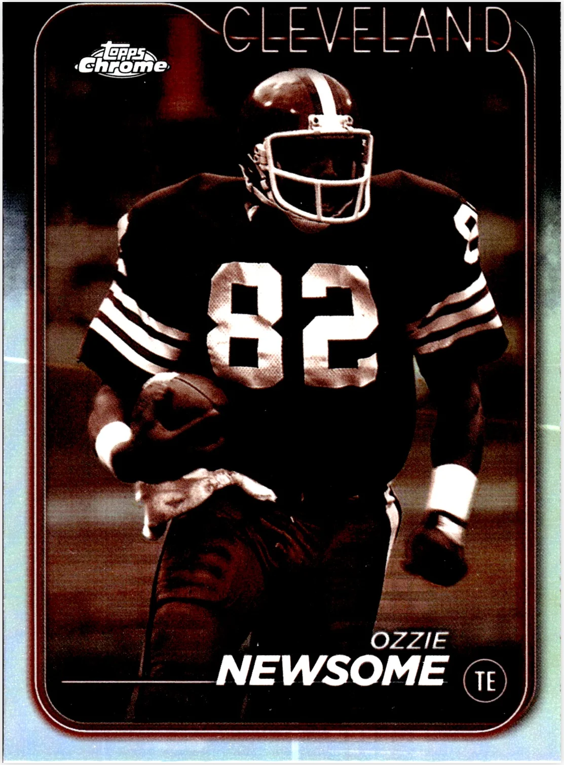 Ozzie Newsome 2024 Topps Chrome #31 Negative Refractor football card - Front