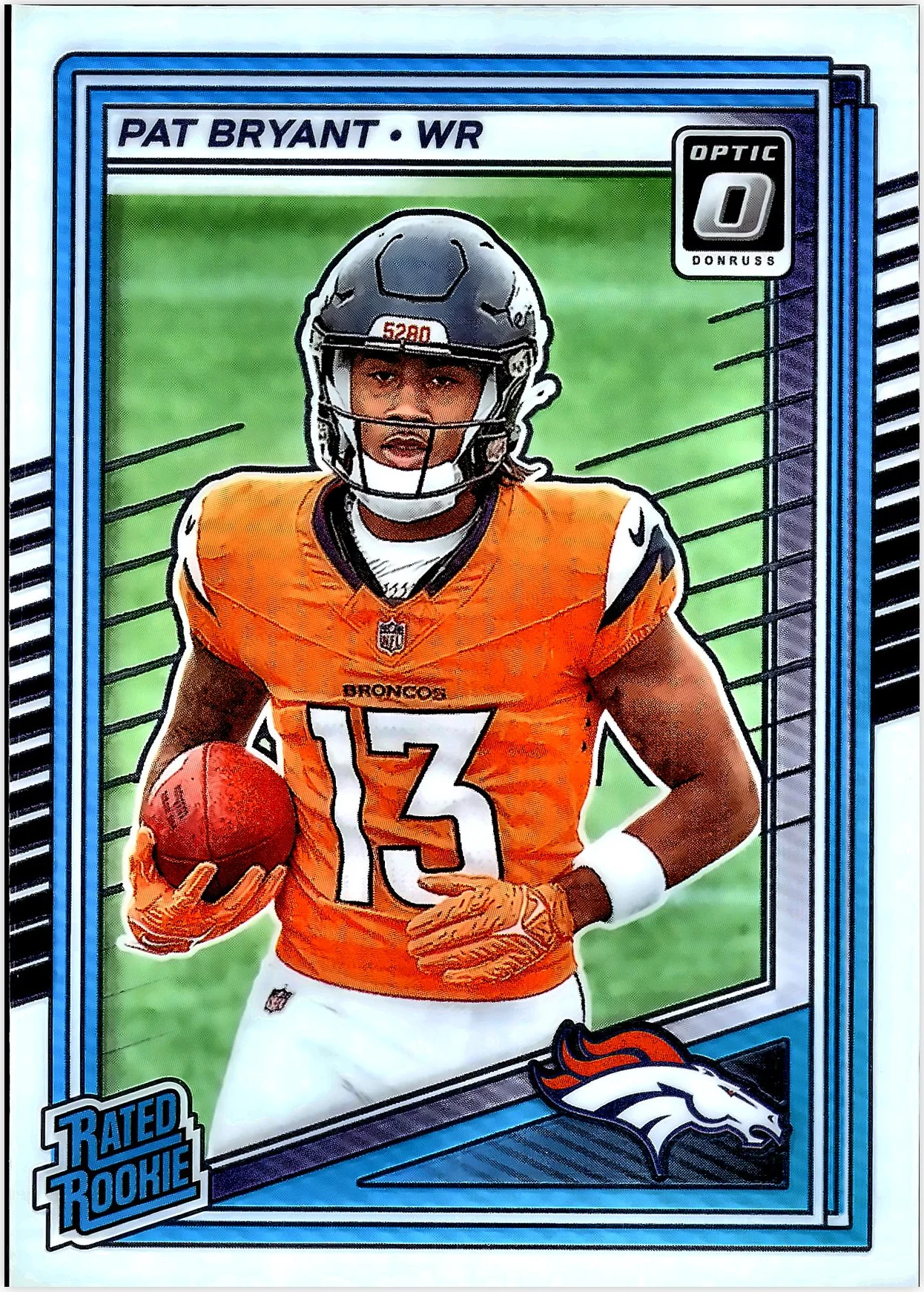 Pat Bryant 2025 Donruss Optic #215 football rookie card - Front