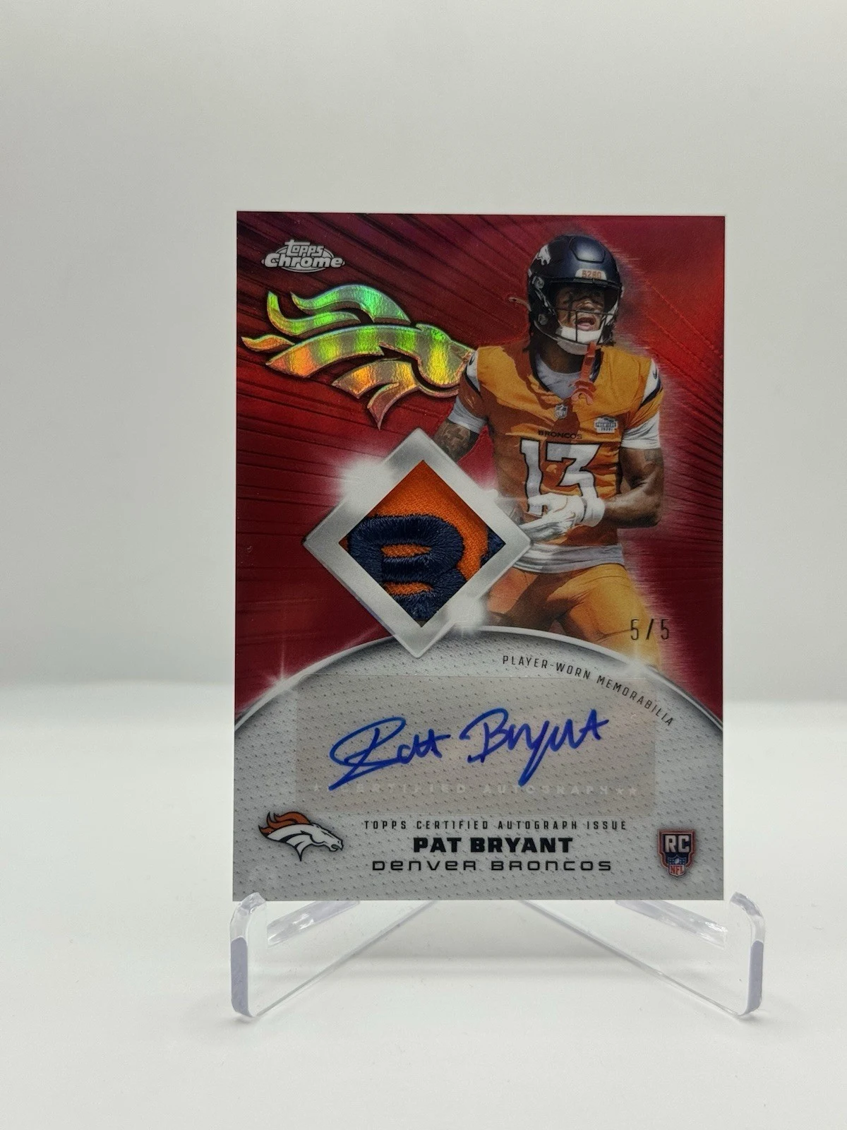 Pat Bryant 2025 Topps Chrome Football card