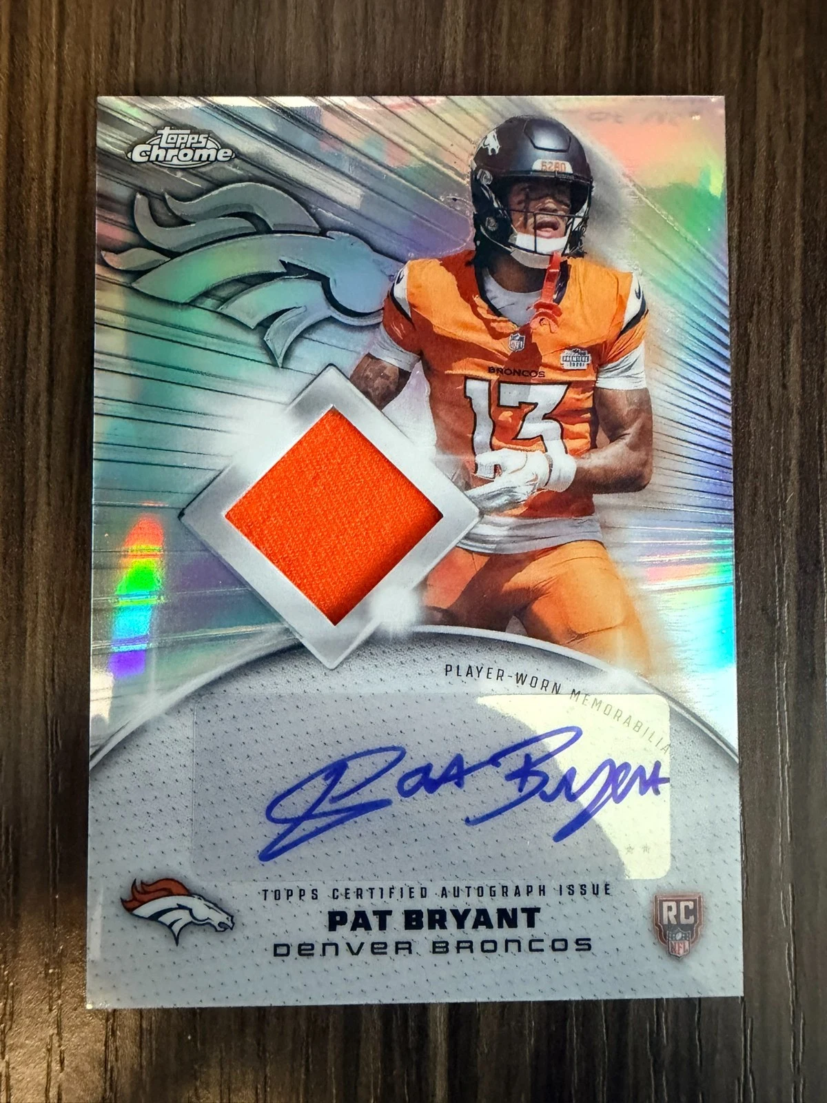 Pat Bryant 2025 Topps Chrome Football card