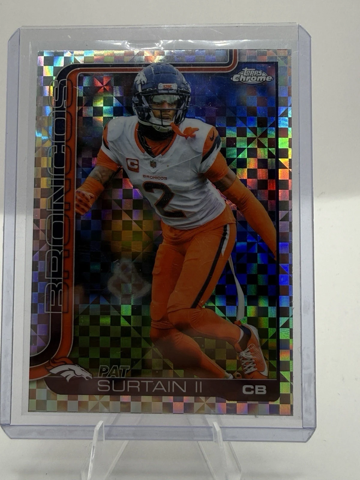 Pat Surtain II 2025 Topps Chrome Football card
