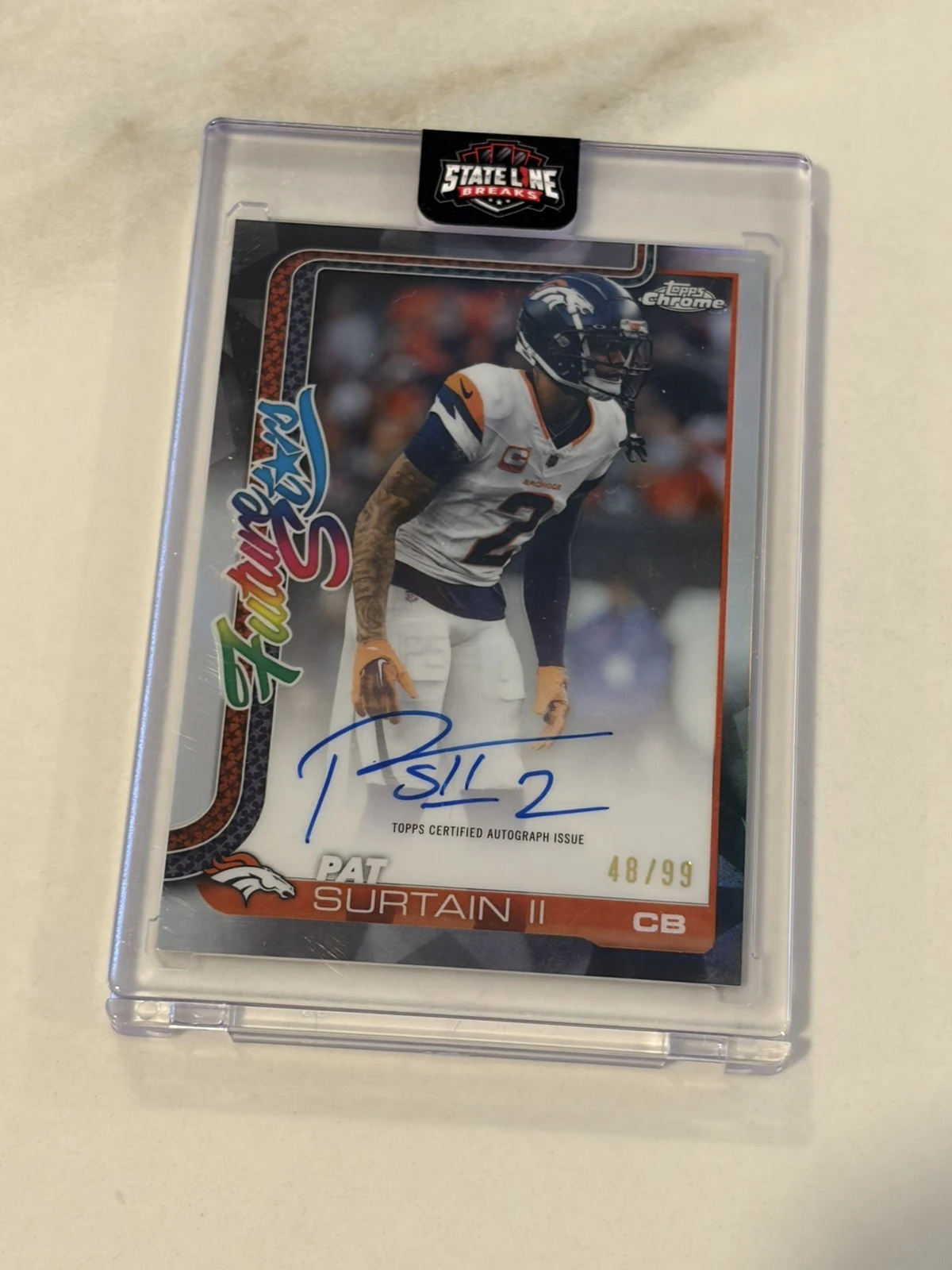 Pat Surtain II 2025 Topps Chrome Football card