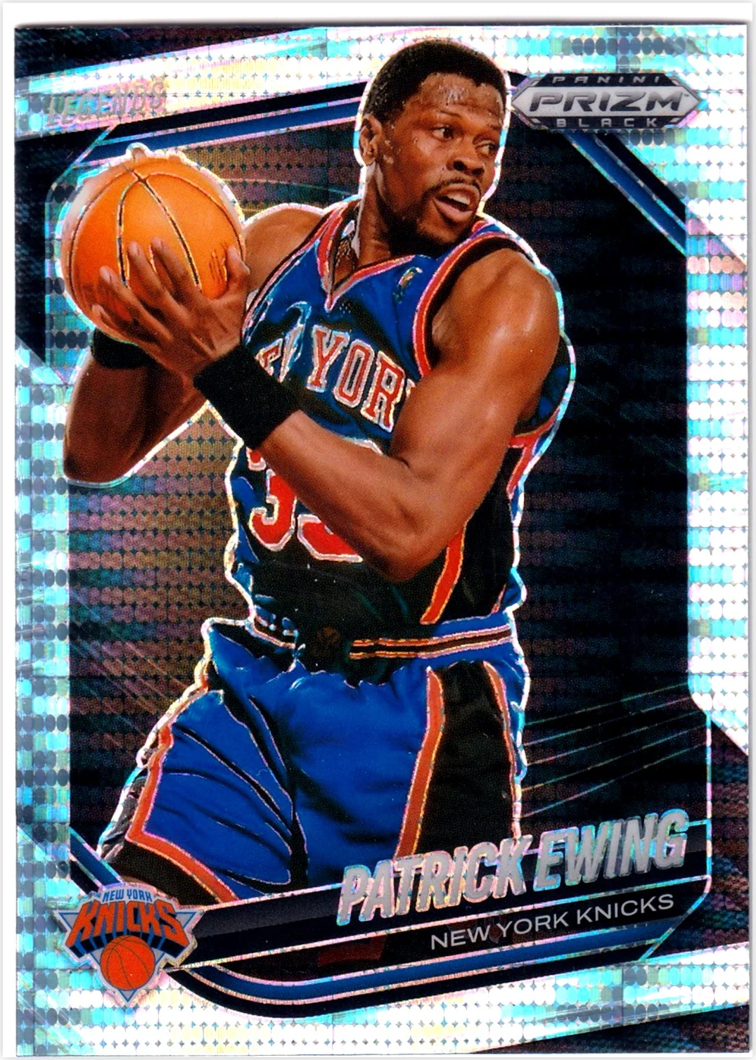 Patrick Ewing 2024-25 Panini Prizm Black #255 Pulsar basketball card - Front