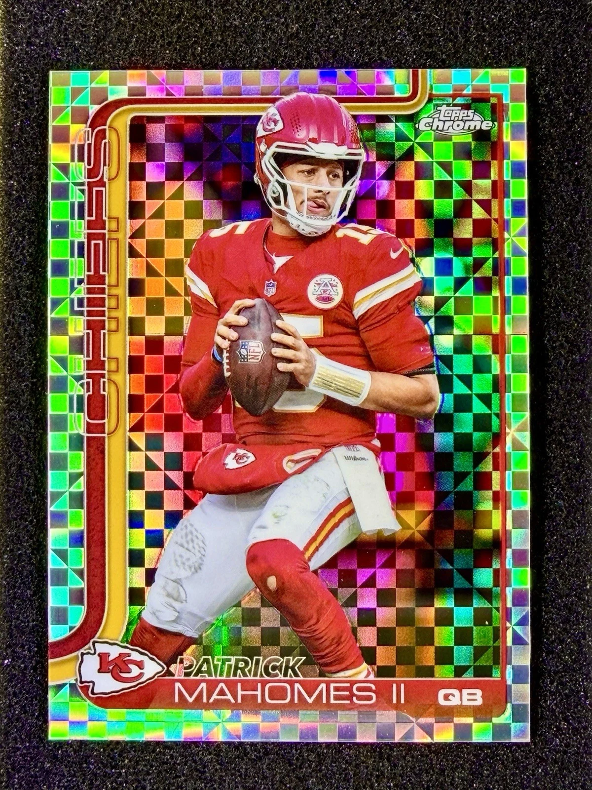 Patrick Mahomes II 2025 Topps Chrome Football card
