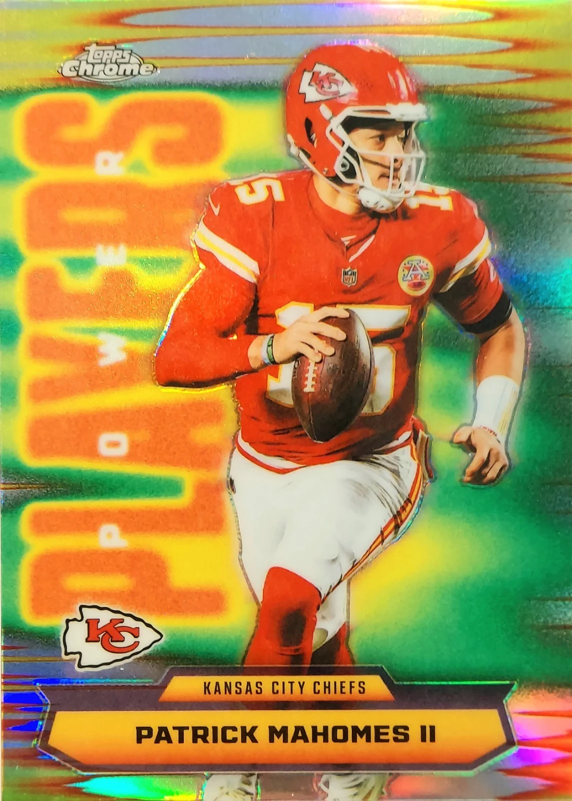 Patrick Mahomes II 2025 Topps Chrome Football card