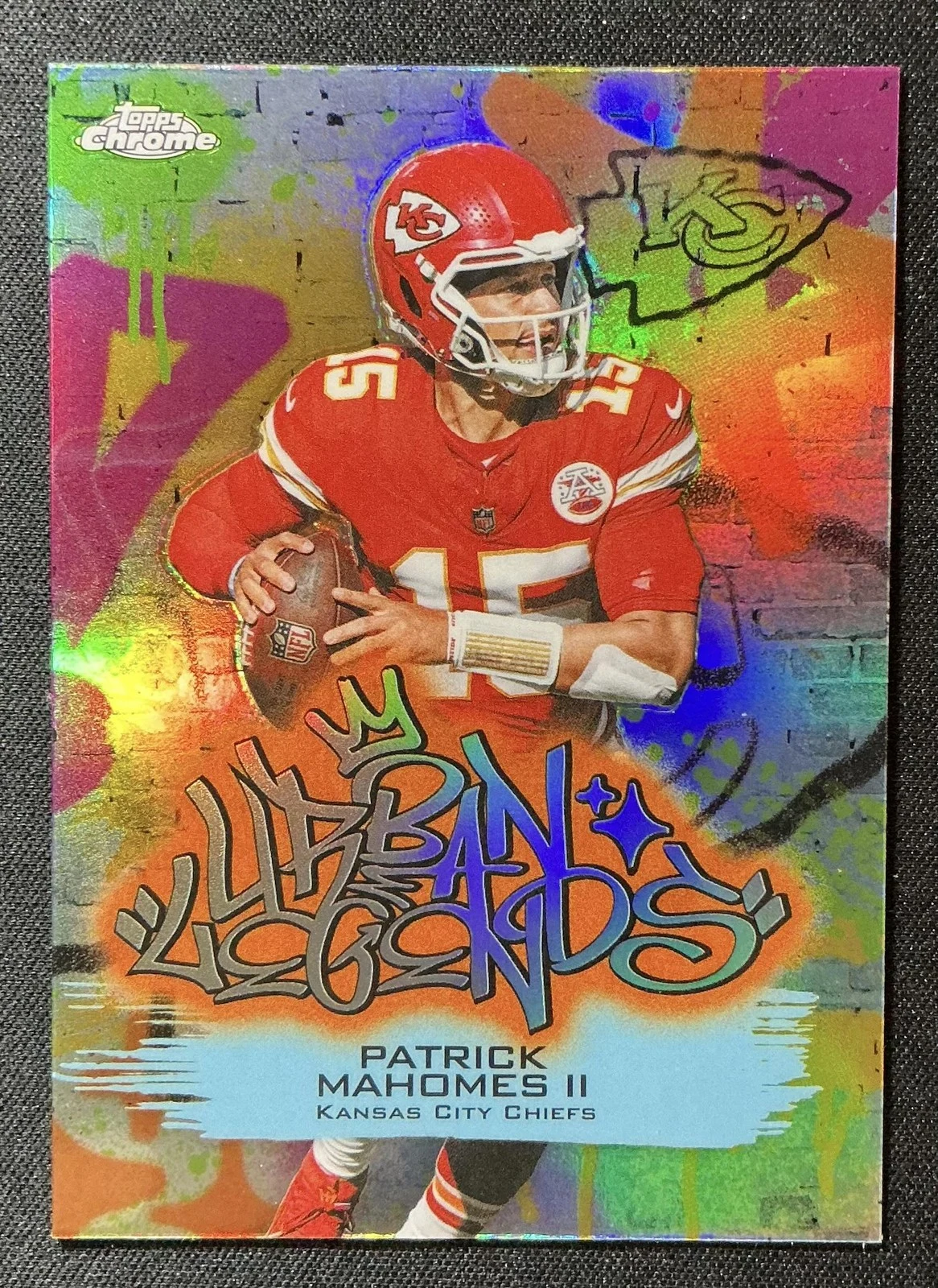 Patrick Mahomes II 2025 Topps Chrome Football card