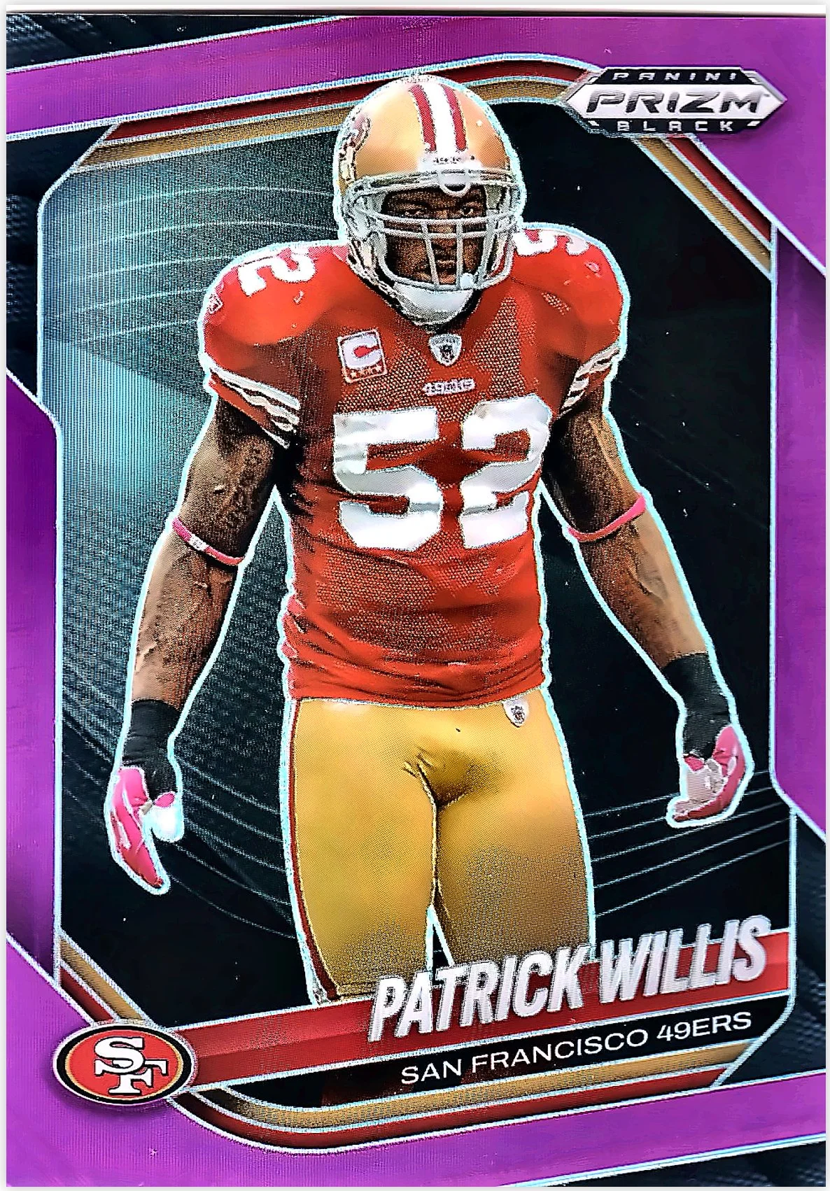 Patrick Willis 2025 Panini Prizm Black #131 Prizms Purple football card - Front