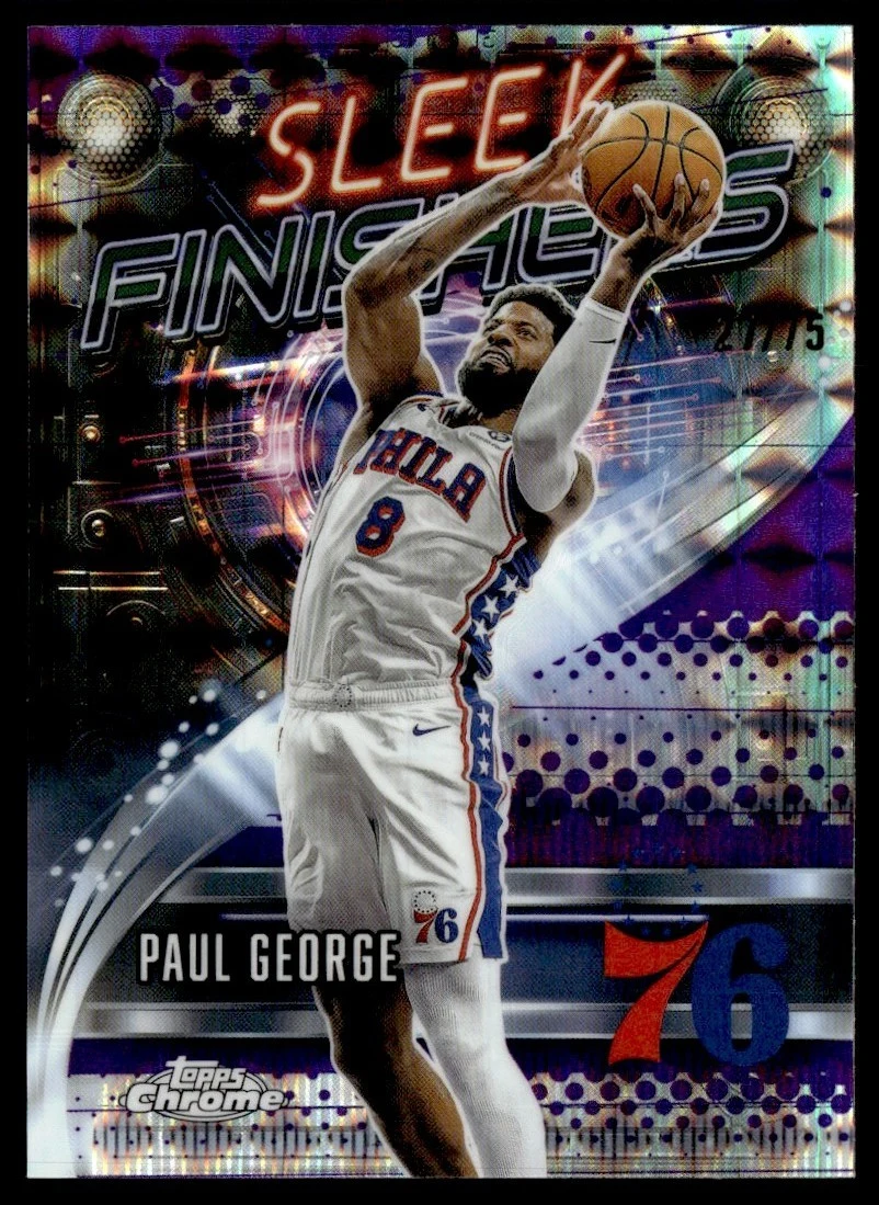 Paul George 2025-26 Topps Chrome card