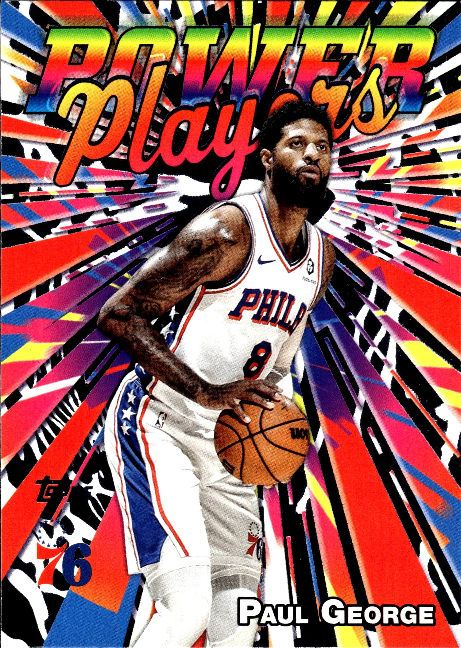 Paul George 2025-26 Topps #PP-11 Power Players basketball card - Front