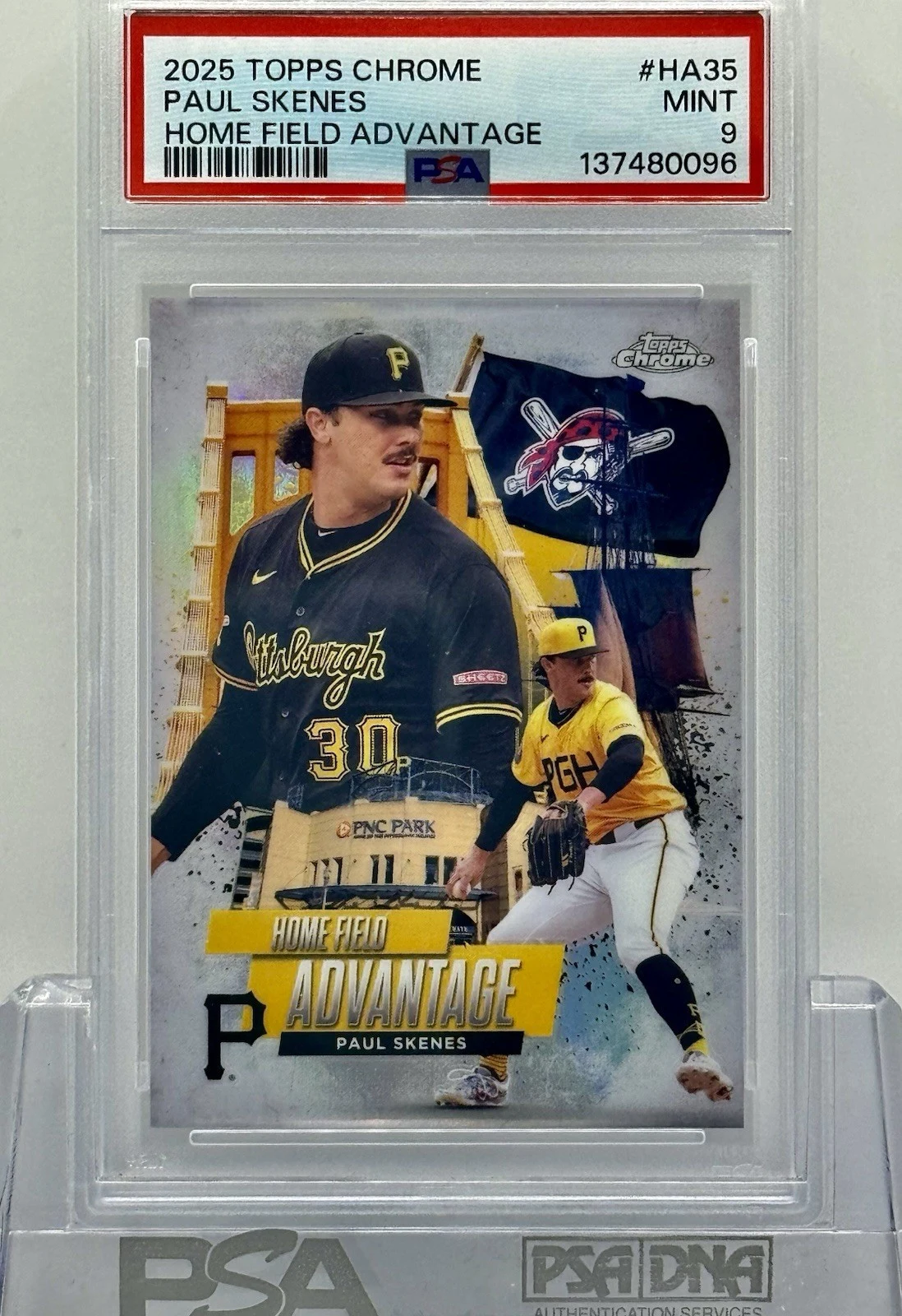 Paul Skenes #HA-35 2025 Topps Chrome Baseball Home Field Advantage front