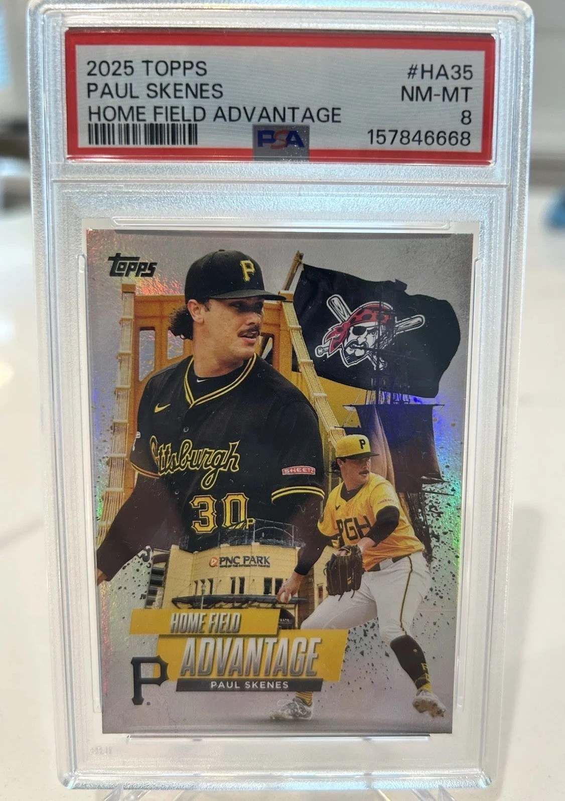 Paul Skenes #HA-35 2025 Topps Chrome Baseball Home Field Advantage front