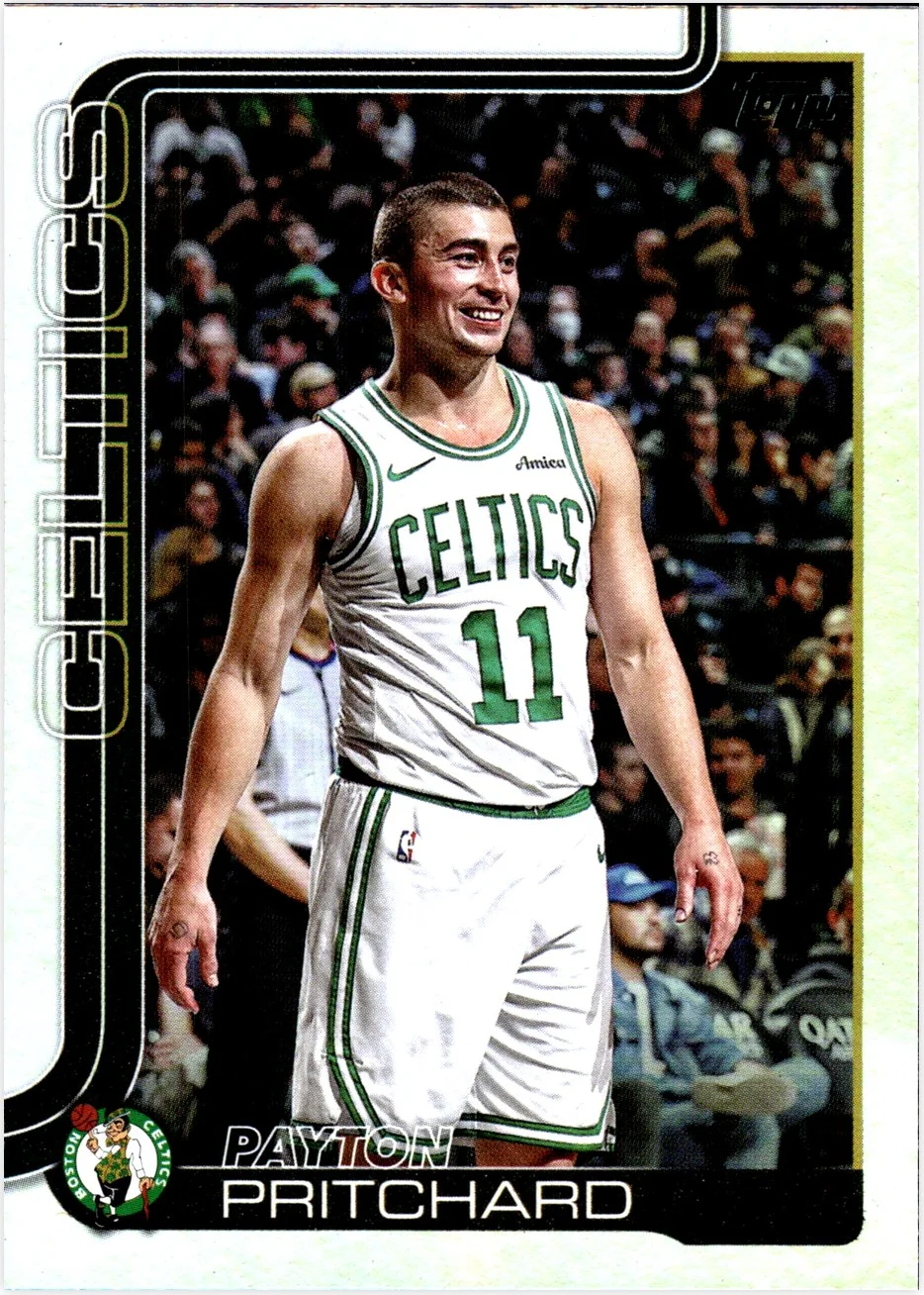 Payton Pritchard 2025-26 Topps #4 basketball card - Front