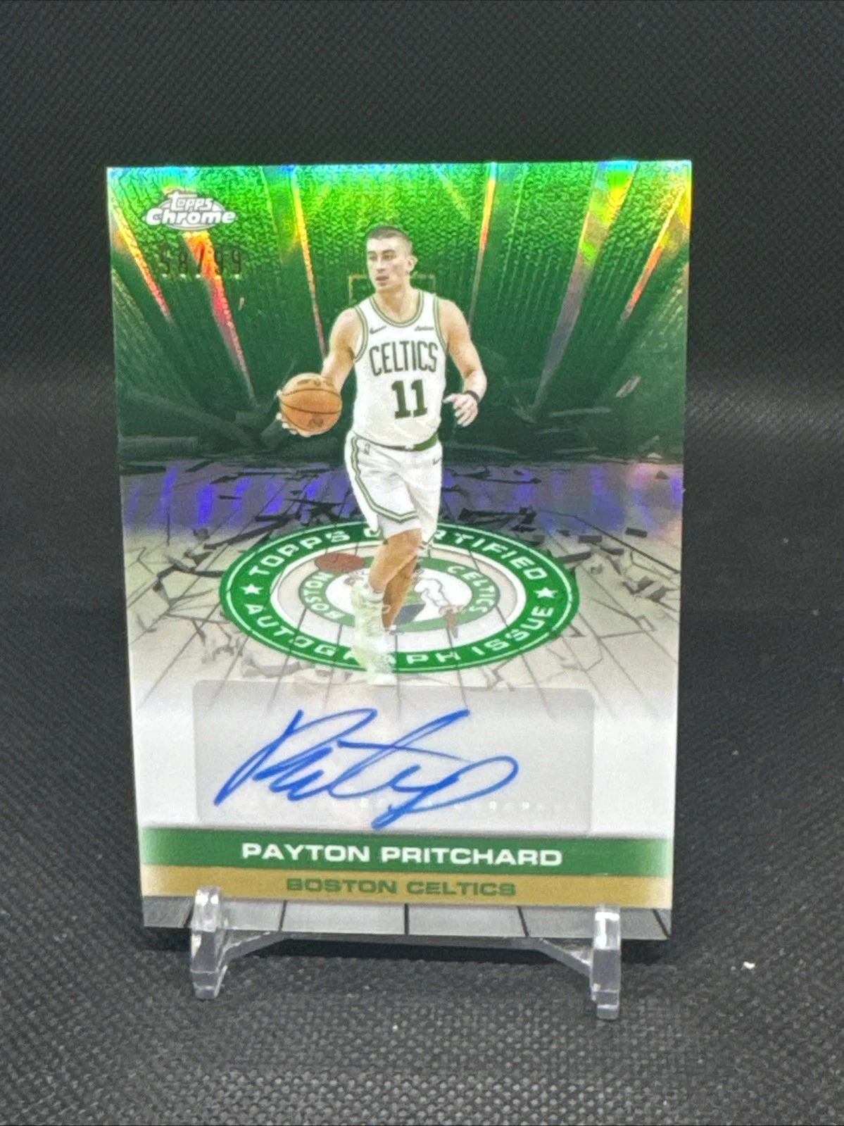 Payton Pritchard 2025-26 Topps Chrome card