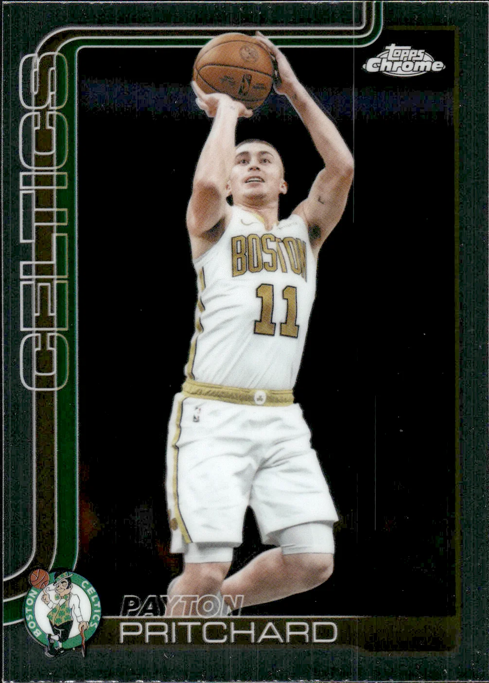 Payton Pritchard #121 2025 Topps Chrome Update Basketball basketball card - Front