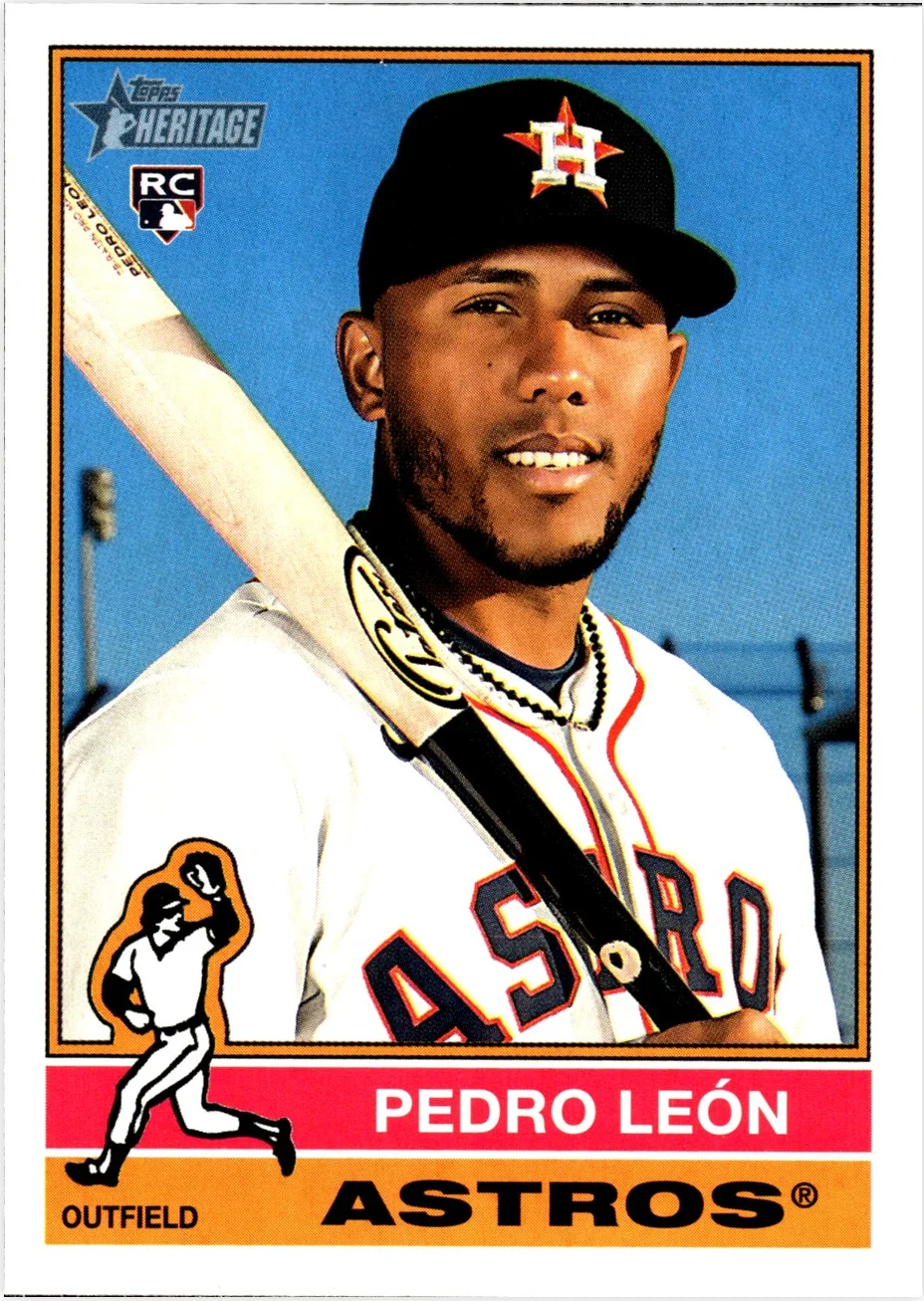Pedro León 2025 Topps Heritage #271 baseball rookie card - Front