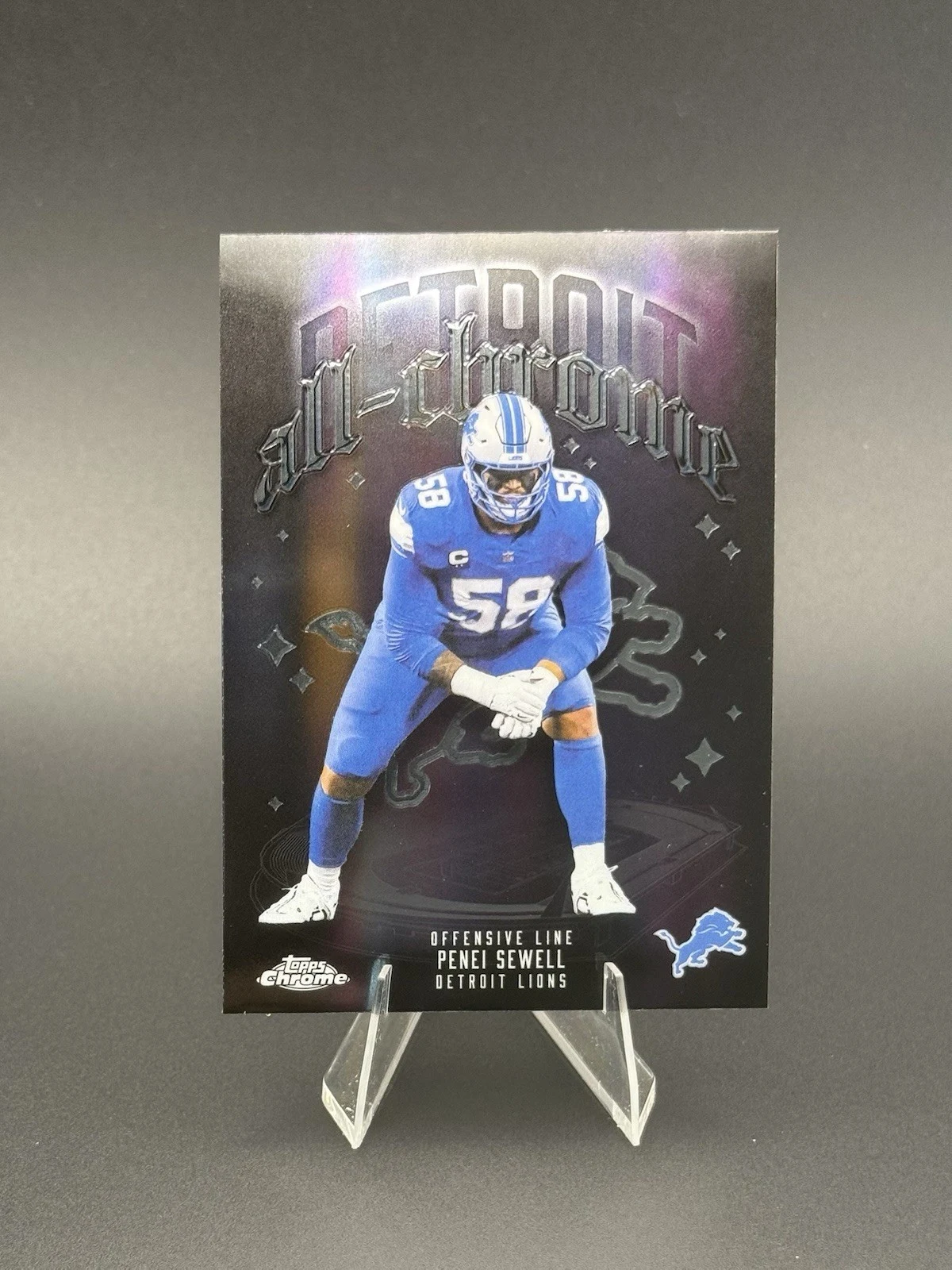 Penei Sewell 2025 Topps Chrome Football card
