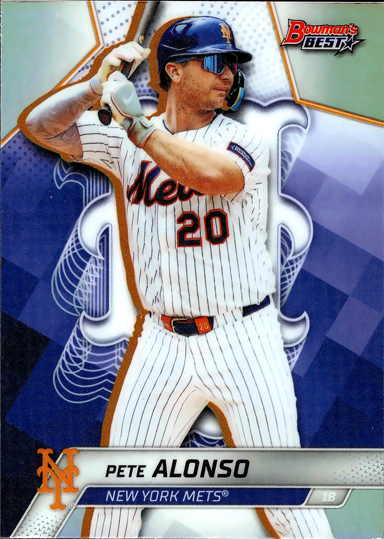 Pete Alonso 2025 Bowman's Best #51 Refractors baseball card - Front