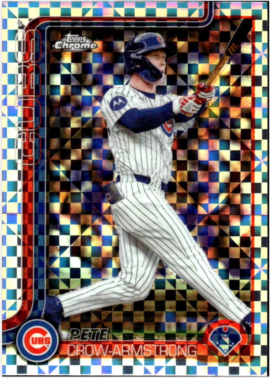 Pete Crow-Armstrong 2025 Topps Chrome Update #USC76 X-Fractors baseball card - Front