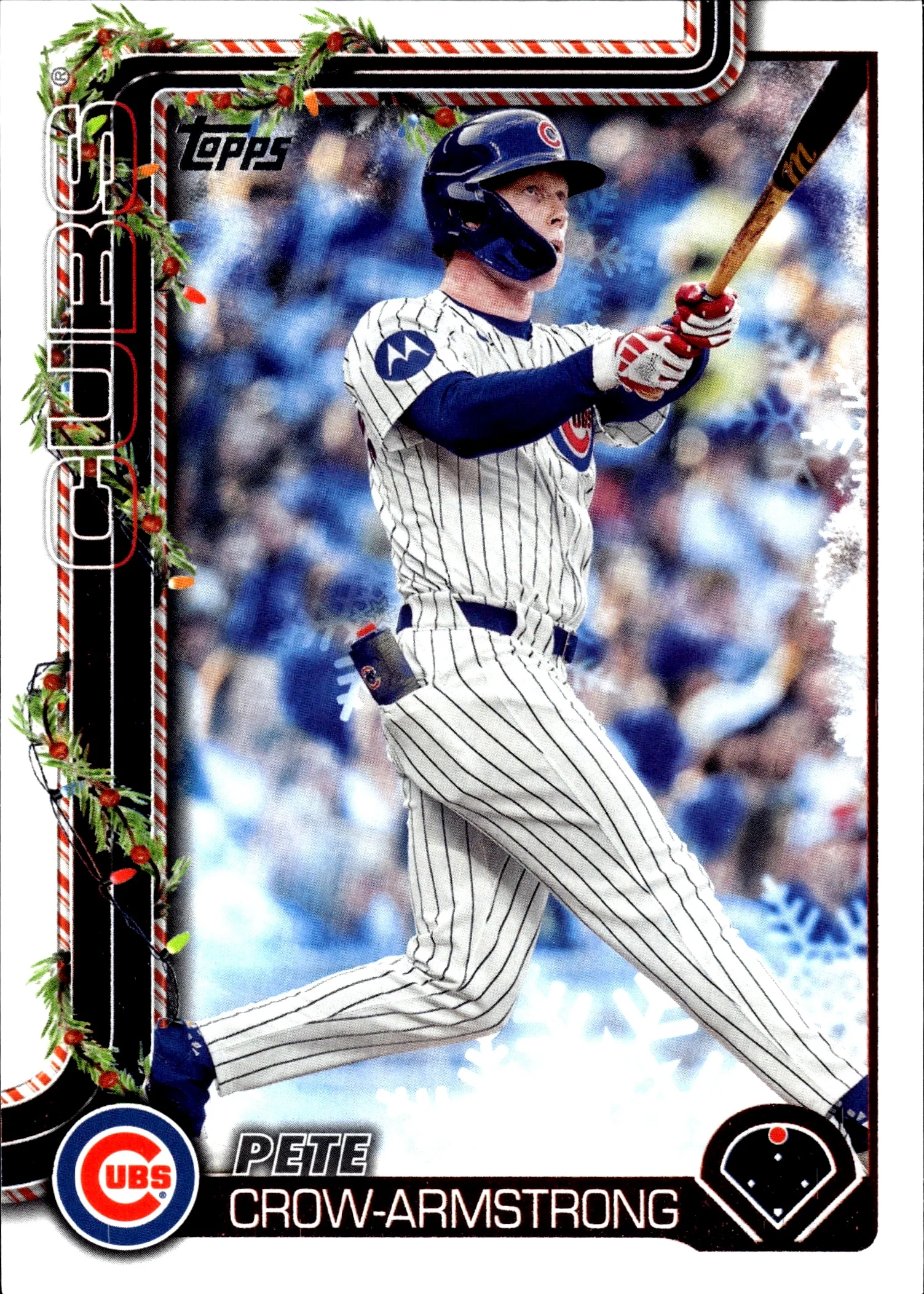 Pete Crow-Armstrong 2025 Topps Holiday #H41 baseball card - Front