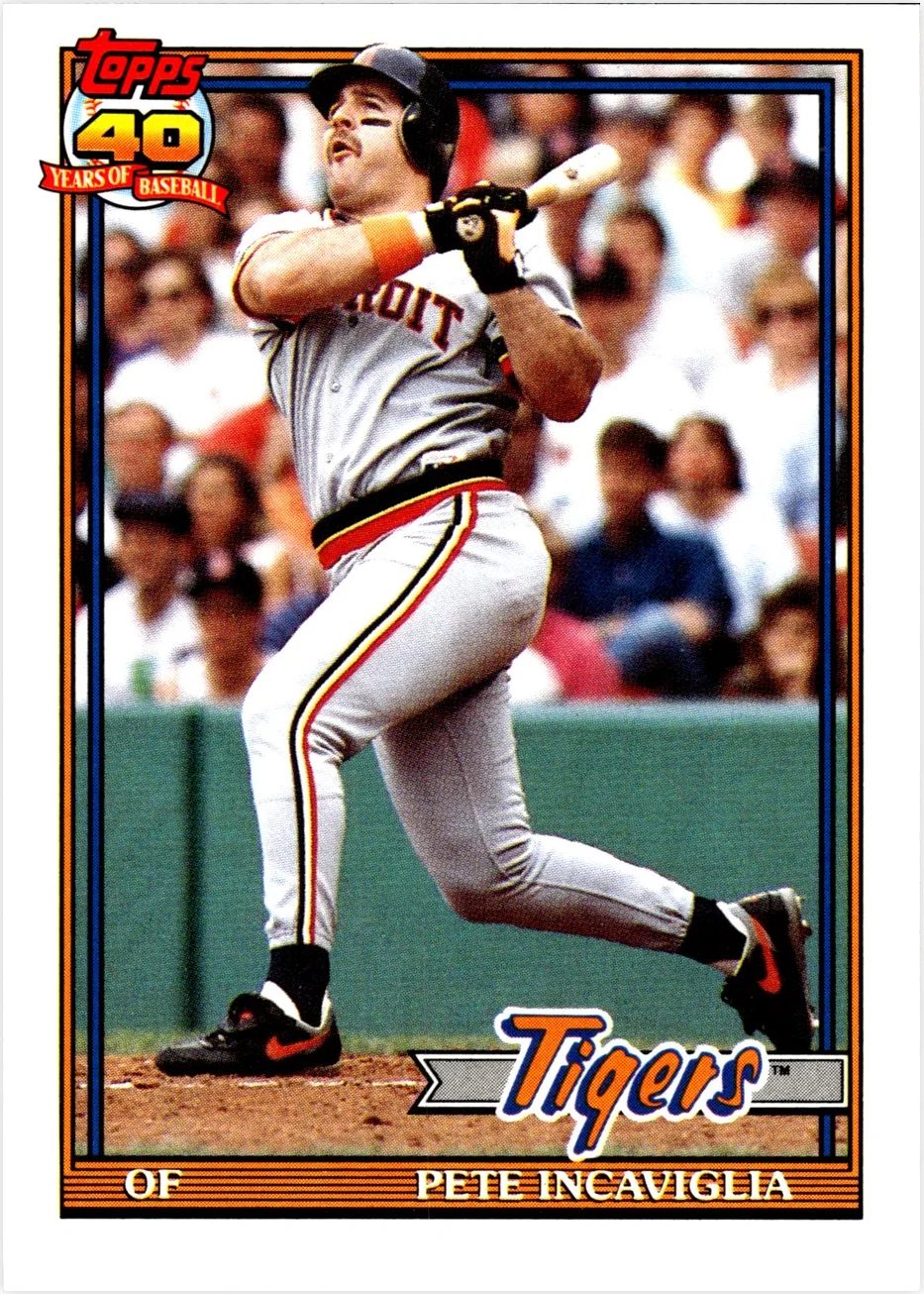 Pete Incaviglia 1991 Topps Traded #57T baseball card - Front