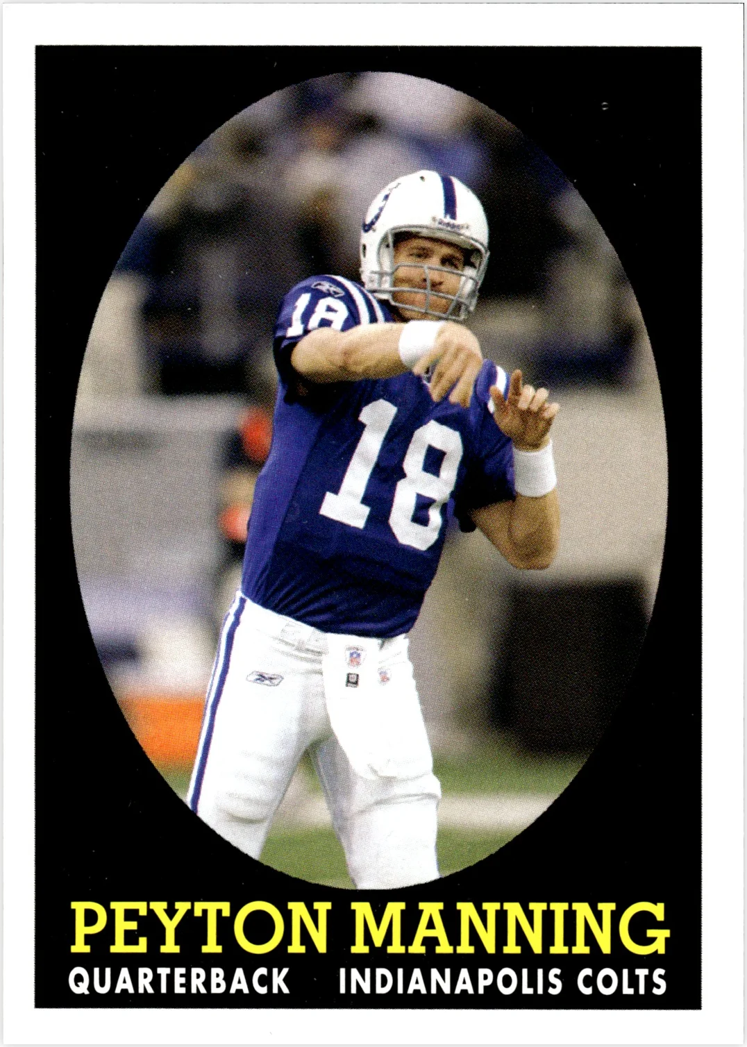 Peyton Manning 2007 Topps #13 Turn Back the Clock football card - Front