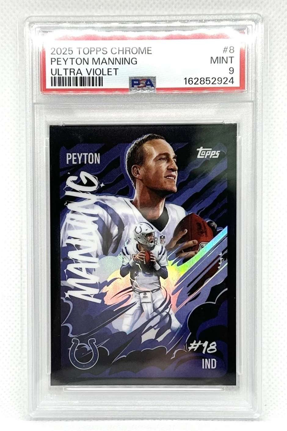 Peyton Manning 2025 Topps Chrome Football card