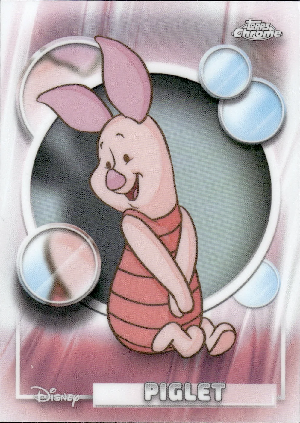 Piglet #103 Refractor 2026 Topps Chrome Disney trading card - Front