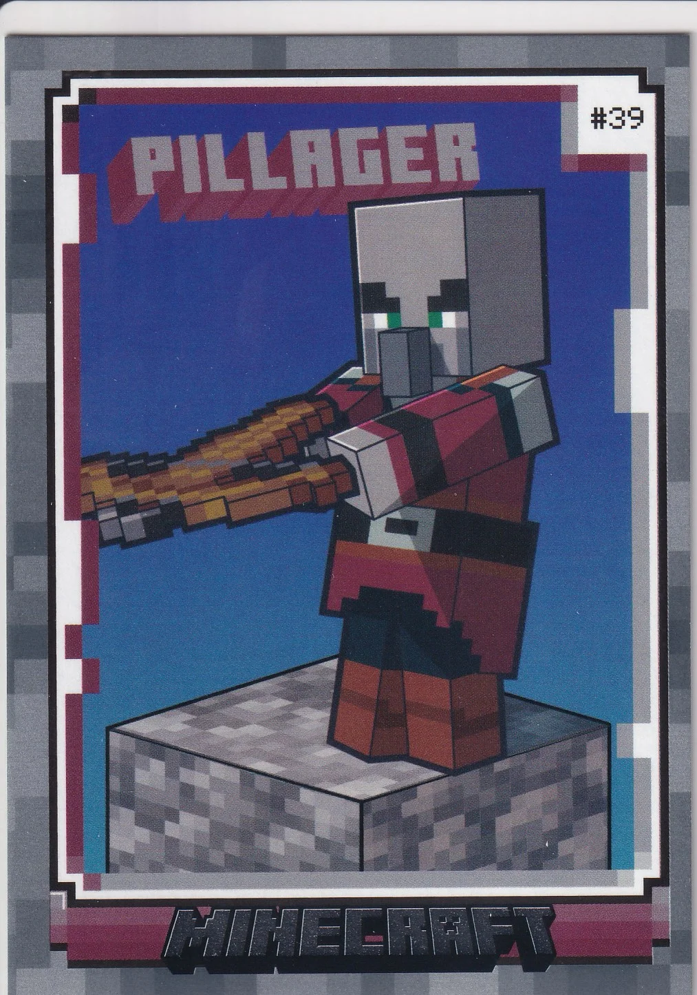 Pillager 2024 Minecraft #39 Character trading card - Front
