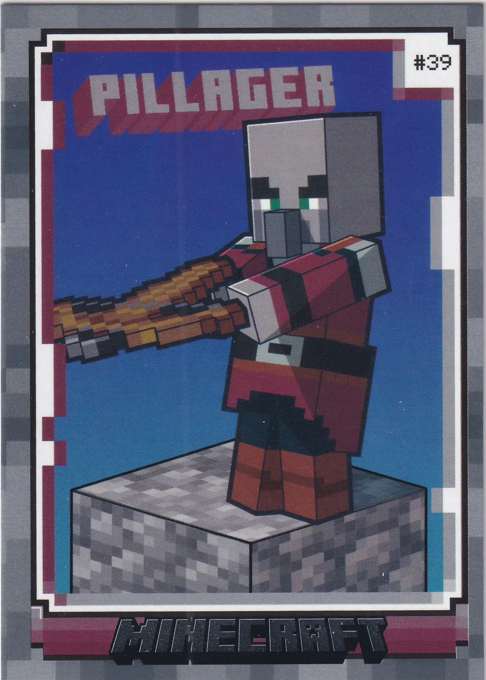 Pillager 2024 Panini Minecraft #39 trading card - Front