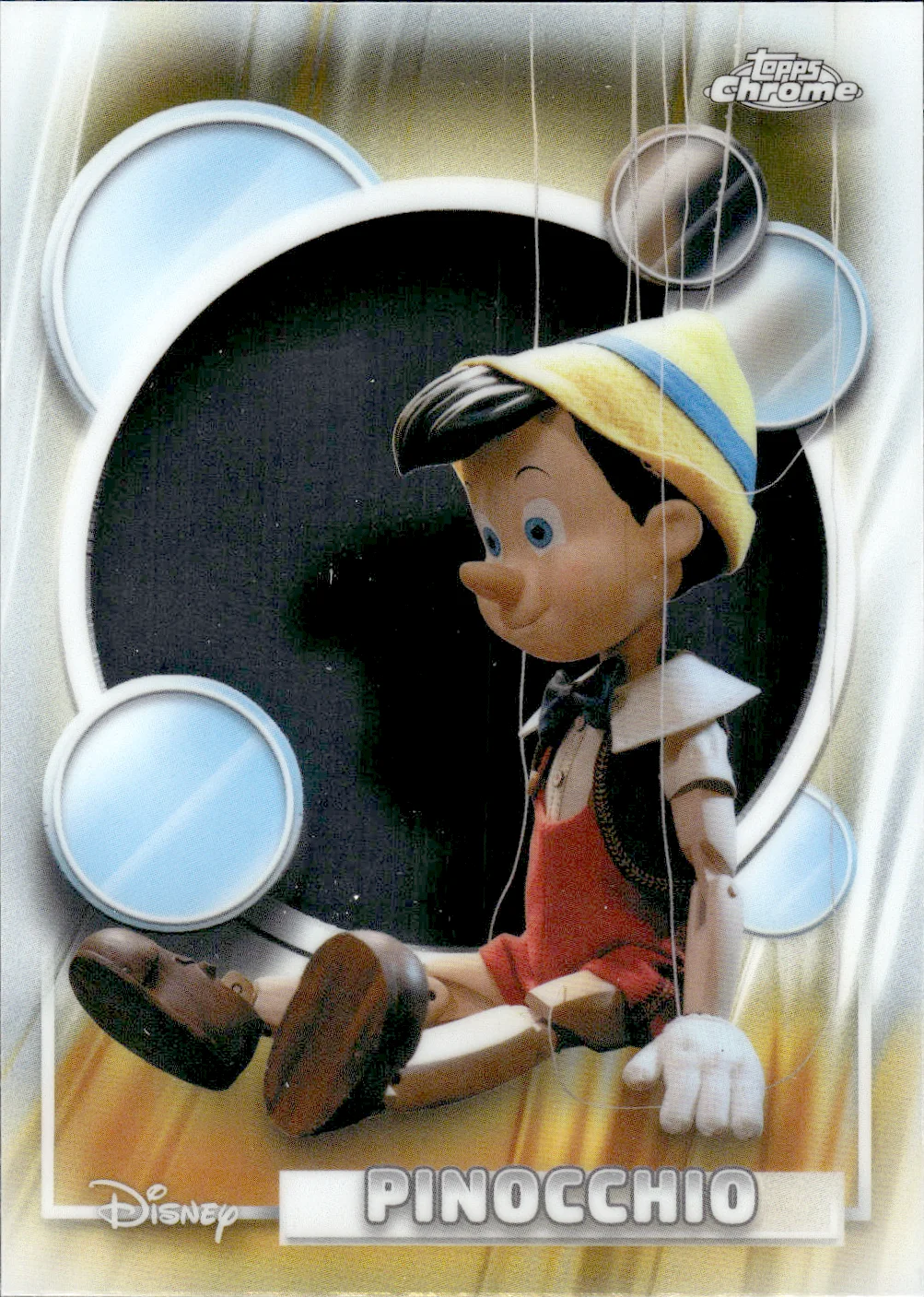 Pinocchio #95 2026 Topps Disney Chrome trading card - Front