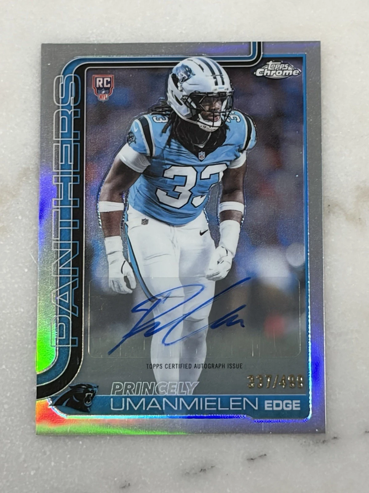 Princely Umanmielen 2025 Topps Chrome Football card