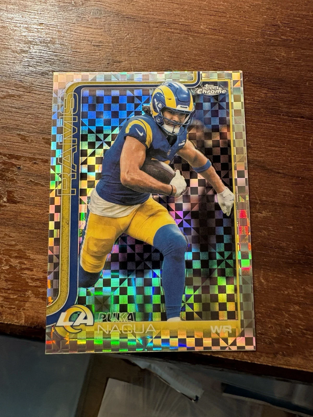 Puka Nacua 2025 Topps Chrome Football card