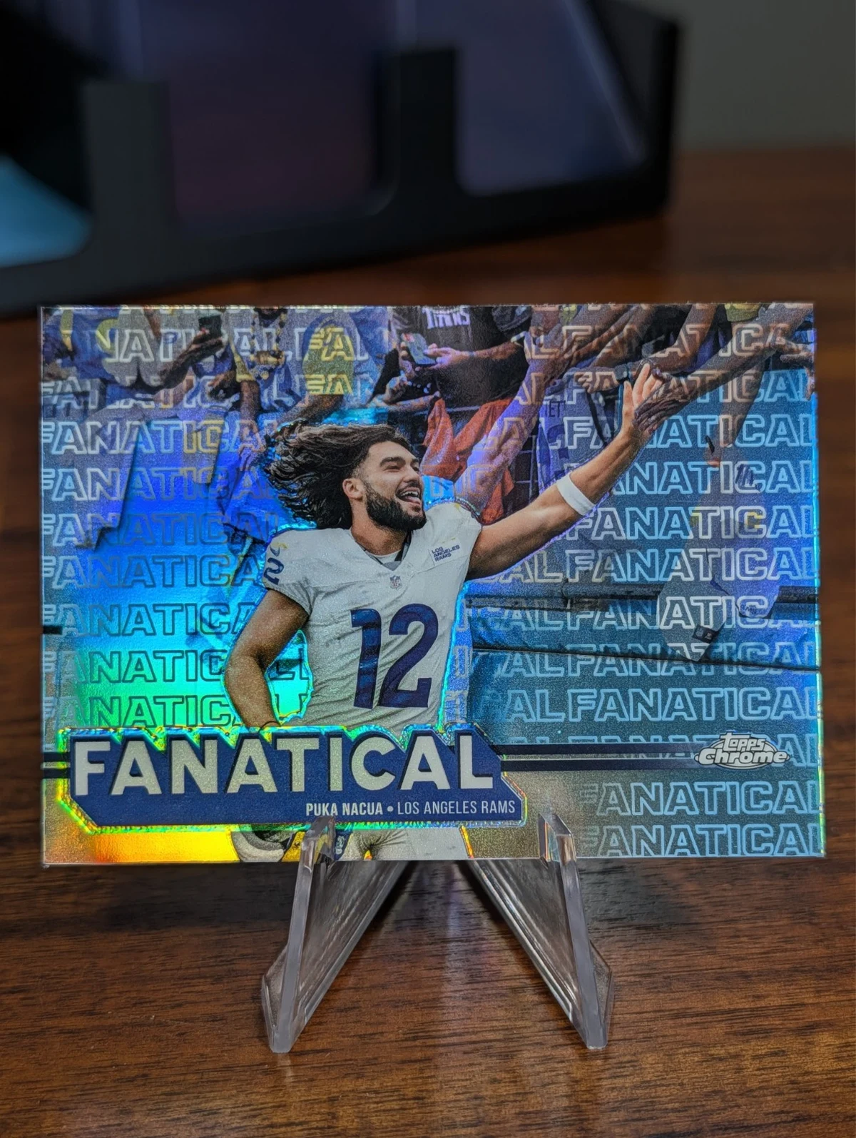 Puka Nacua 2025 Topps Chrome Football card