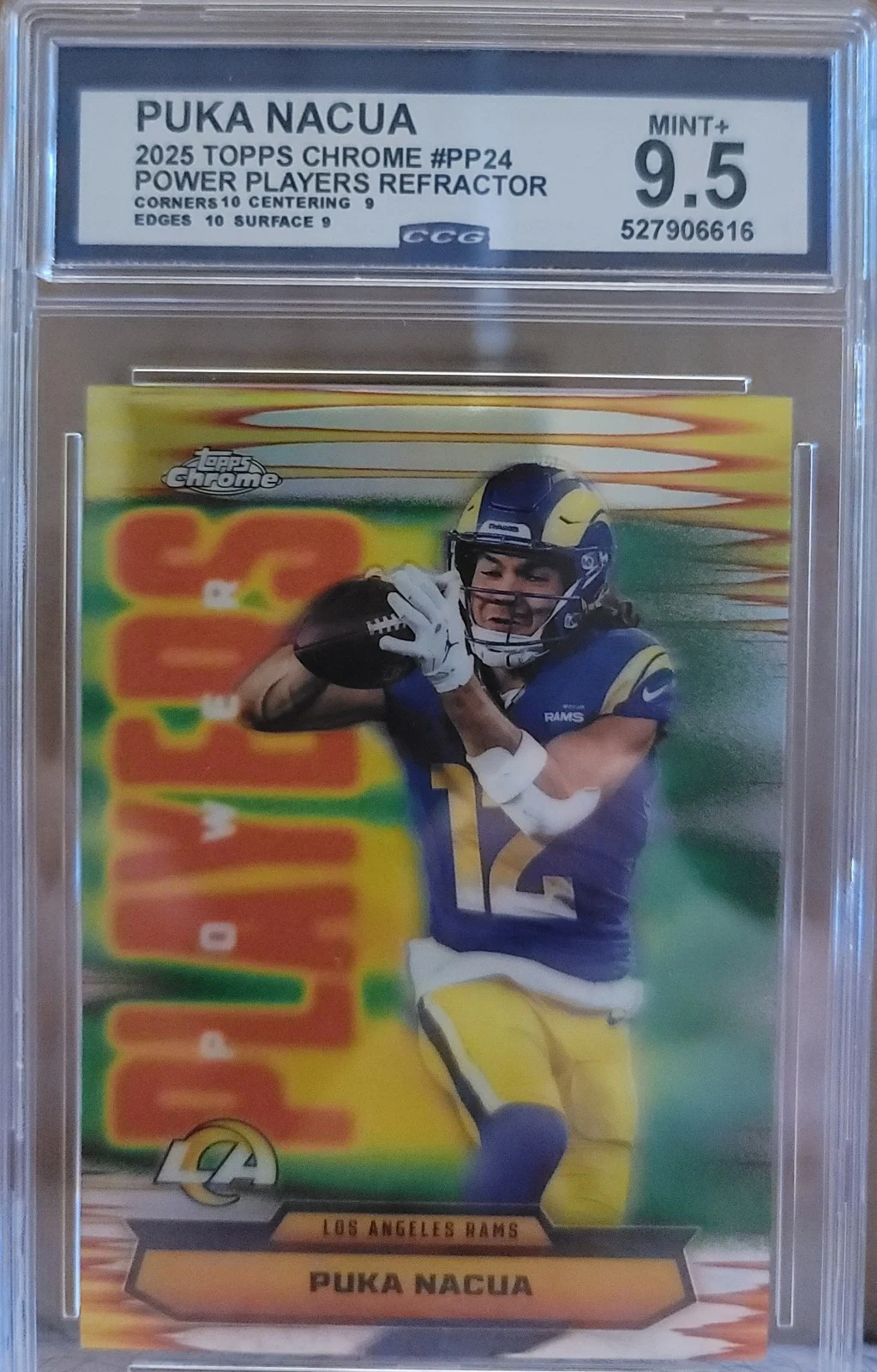 Puka Nacua 2025 Topps Chrome Football card