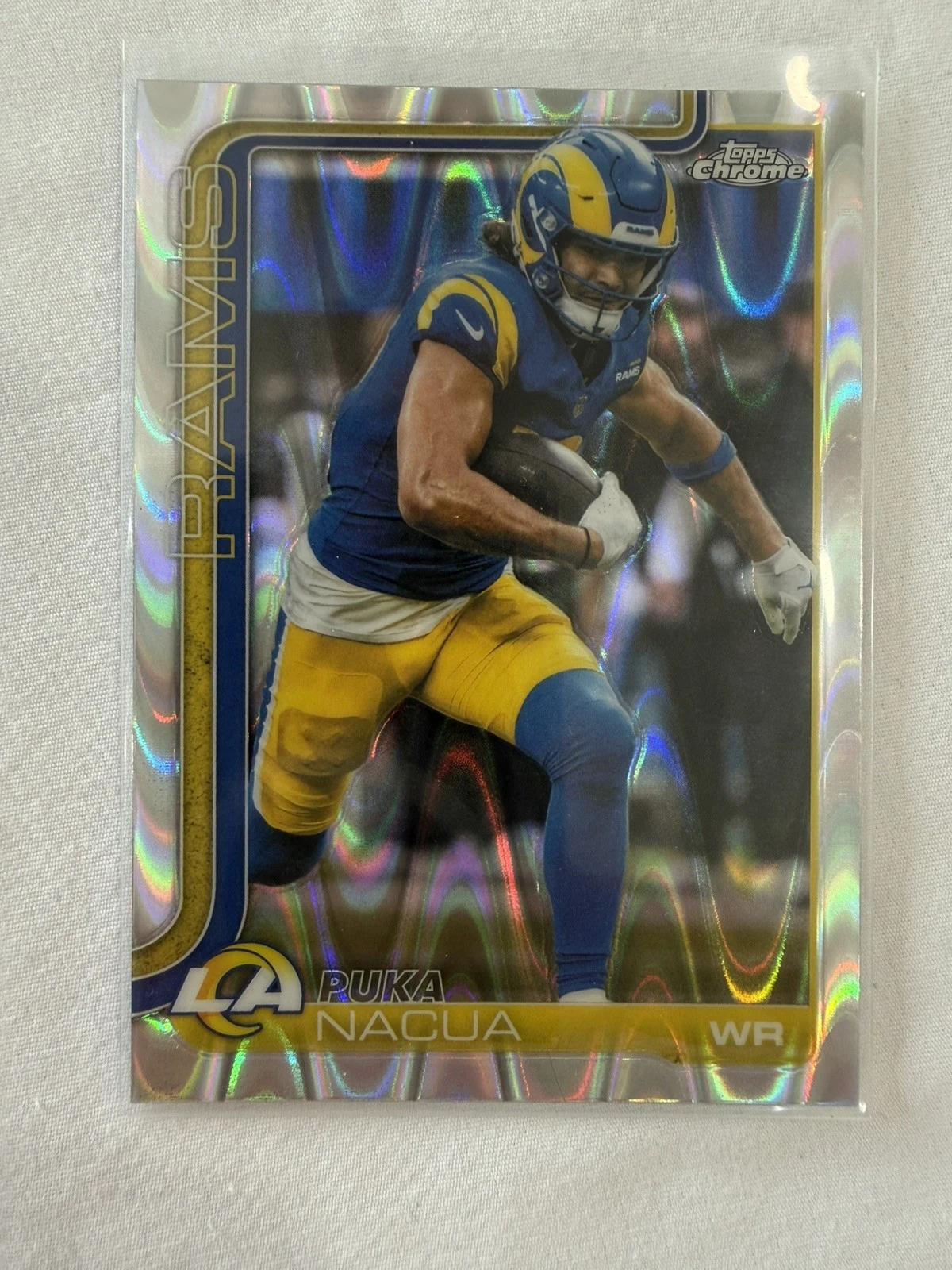 Puka Nacua 2025 Topps Chrome Football card