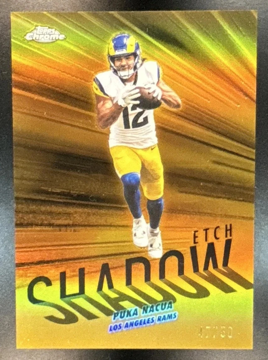 Puka Nacua 2025 Topps Chrome Football card