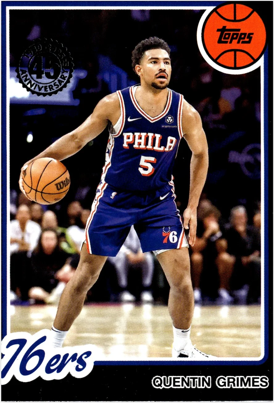 Quentin Grimes 2025-26 Topps #80BK-46 1980-81 Topps Basketball basketball card - Front